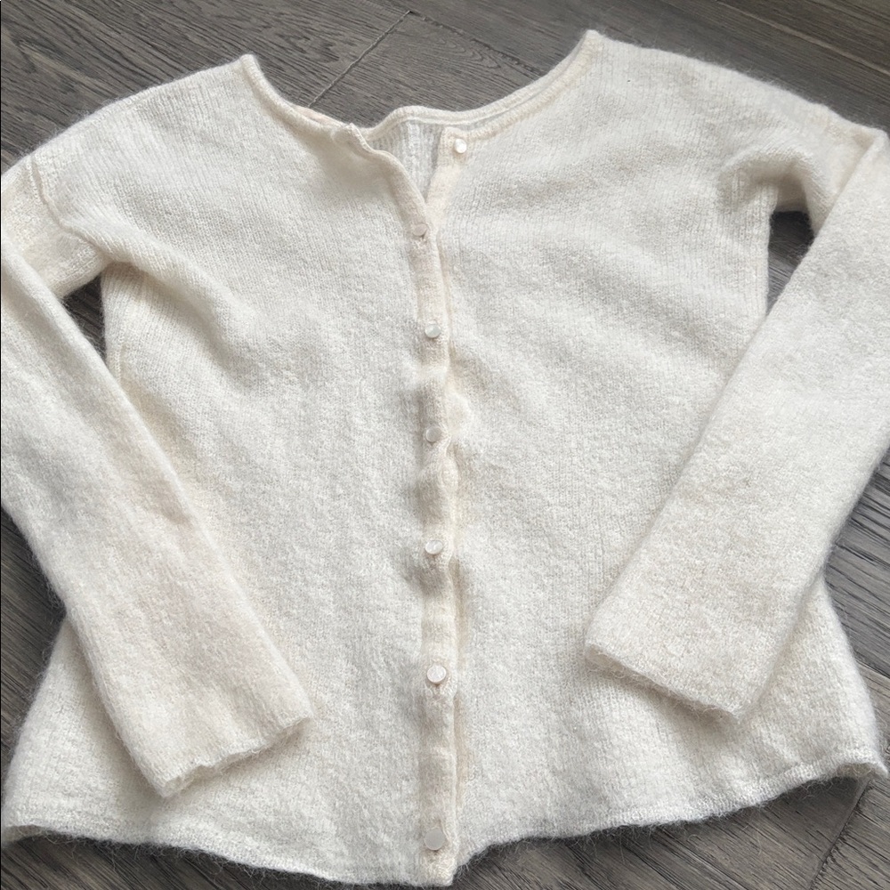 Sezane Cream Women's Cardigan - Picture 4 of 12
